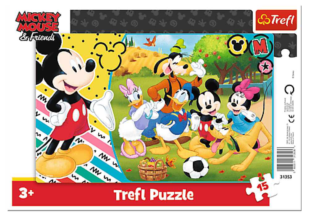 TREFL - Puzzle 15 dílků Mickey na venkově