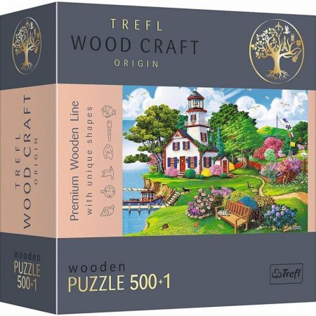 TREFL - Dřevěné puzzle 501 - Letní přístav