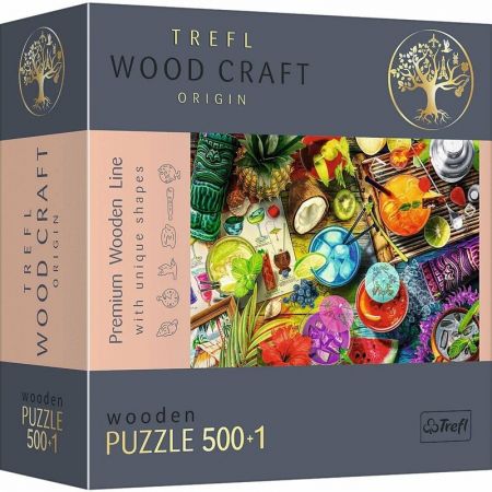 TREFL - Dřevěné puzzle 501 - Barevné koktejly