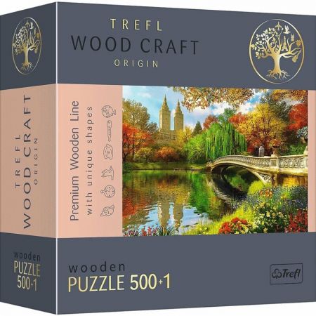 TREFL - Dřevěné puzzle 501 - Central Park, Manhattan, New York