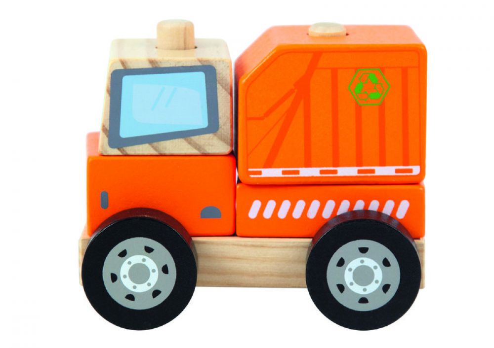 TREFL - Dřevěná hračka popelářský vůz