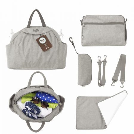 TOTS - Přebalovací taška Chic, beige melange