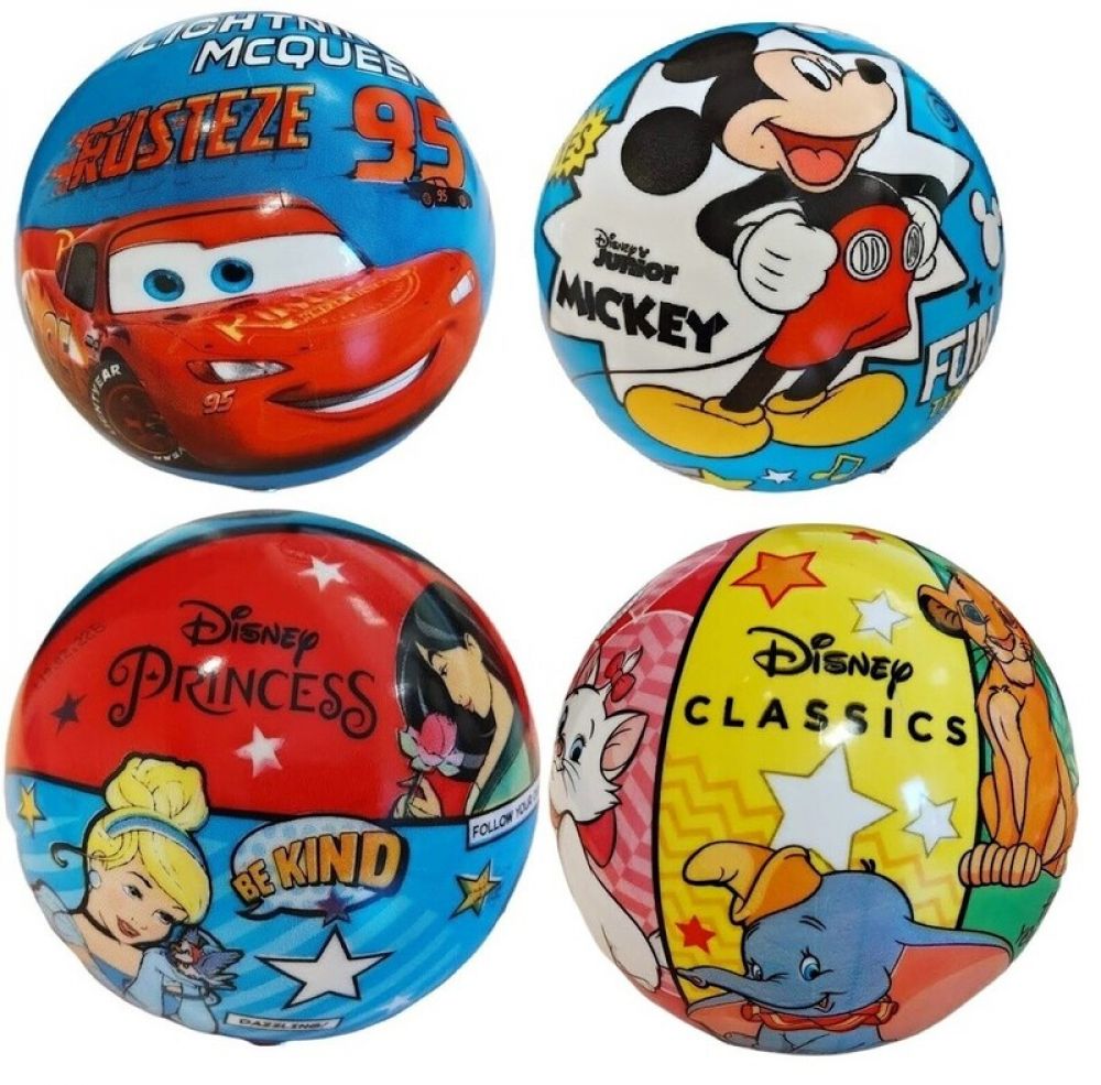 STAR TOYS - Míč Mickey-Minnie-McQueen-Princess-Classics Fun Times 11cm, Mix produktů