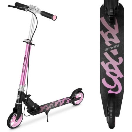 SPOKEY - VACAY PRO Koloběžka s ruční brzdou, kolečka 145 mm, růžová