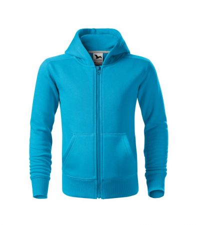 MALFINI (Adler) Dětská mikina Trendy Zipper - Tyrkysová | 146 cm (10 let)
