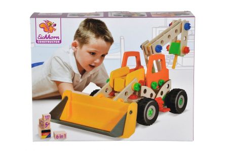 SIMBA - Stavebnice Constructor 6 Bagr, 140 Dílů