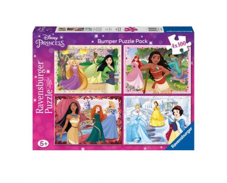 RAVENSBURGER - Disney: Princezny 4x100 dílků