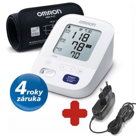 Omron M400 Comfort digitální tonometr + síťový zdroj