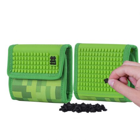 PIXIE CREW - peněženka MINECRAFT zelená a hnědá kostka