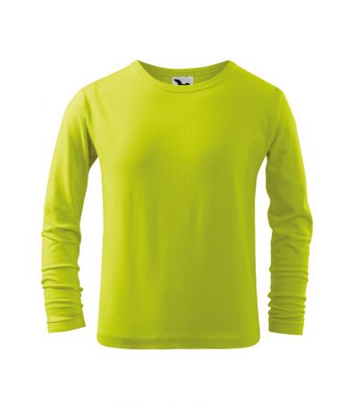 MALFINI (Adler) Dětské tričko s dlouhým rukávem Long Sleeve - Limetková | 122 cm (6 let)