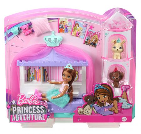 MATTEL - Barbie Princess Adventure Princezna Chelsea Herní Set , Mix Produktů