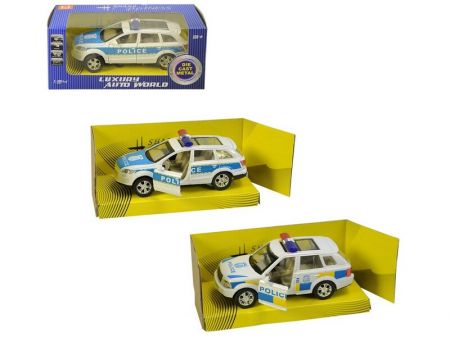 MADE - Auto policejní, se světlem a zvukem, na baterie, 12cm