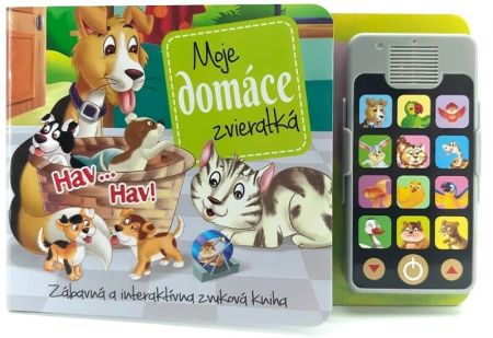 FONI BOOK - Interaktivní knížka Moje domácí zvířata se zvuky