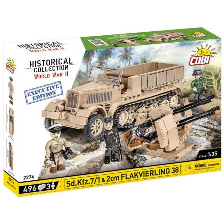 COBI - II WW Sd.Kfz. 7/1 & 2 cm Flakvierling 38, 1:35, 496 k, 3 f EXECUTIVE EDITION