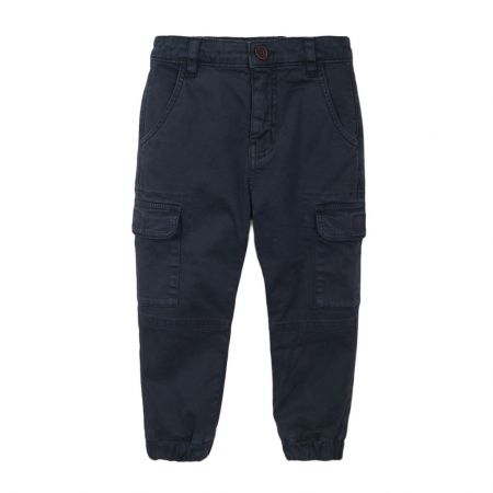 Kalhoty chlapecké s elastanem, Minoti, 3BCOMBAT 1, modrá - 98/104