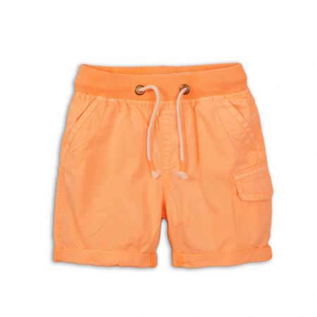 Kraťasy chlapecké bavlněné, Minoti, 1PSHORT 8, oranžová - 104/110