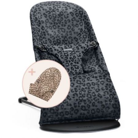 Ergonomické lehátko BabyBjörn Bliss Mesh Leopard s potahem