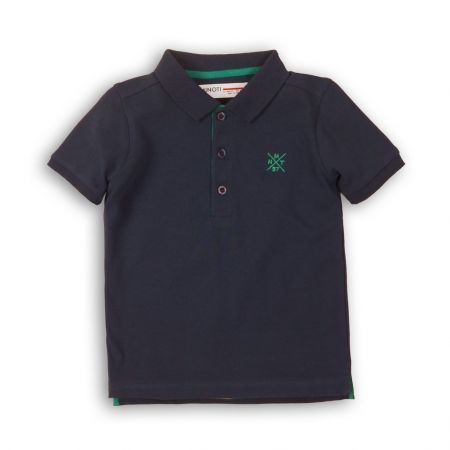 Tričko chlapecké Polo s krátkým rukávem, Minoti, 1POLO 2, tmavě modrá - 104/110