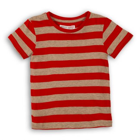 Tričko chlapecké s krátkým rukávem, Minoti, 1STRIPE 1, červená - 74/80