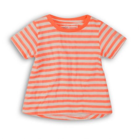 Tričko dívčí s krátkým rukávem, Minoti, 2SLUBT18, oranžová - 104/110