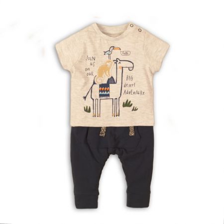 Kojenecký set chlapecké - tričko a kalhoty, Minoti, Camel 6, kluk - 86/92