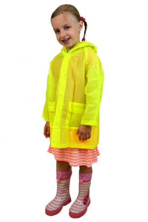 pláštěnka PVC neonová, Pidilidi, PL0065, žlutá - M