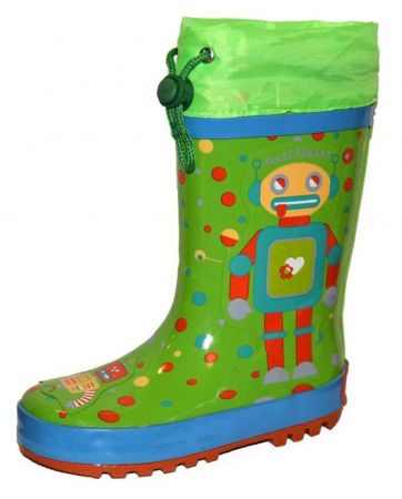 holínky dětské robot, Pidilidi, PL0053-19, zelená - 29