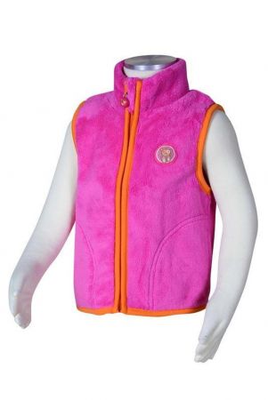 vesta chlupatá se stojáčkem, Pidilidi, PD0989, růžová - 80/86