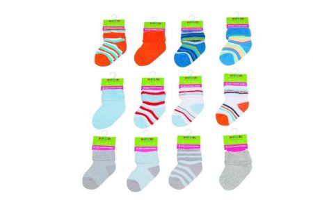 Kojenecké froté ponožky  (0 až 6m), Pidilidi, PD506, kluk - 0-6m
