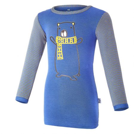 Little Angel Tričko smyk obrázek DR Outlast® - indigo-medvěd/pruh Velikost: 104