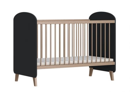 Postýlka Faktum Colette Antracit 60x120 cm Lišta proti okusu: s lištou