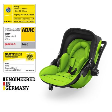 KIDDY Autosedačka Evoluna i-size 2 + Isofix základna 40-83 cm Lizard Green