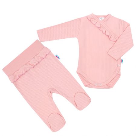 2-dílná kojenecká souprava New Baby Stripes růžová 56 (0-3m)
