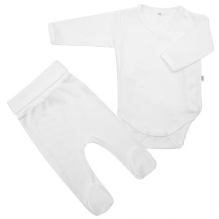 2-dílná kojenecká souprava New Baby Practical bílá kluk 56 (0-3m)