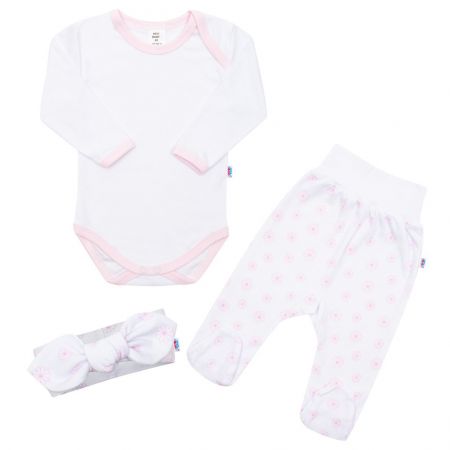 3-dílná bavlněná kojenecká souprava New Baby Lili 74 (6-9m)