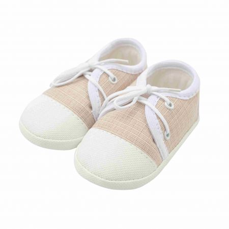 Kojenecké capáčky tenisky New Baby jeans béžové 6-12 m 6-12 m