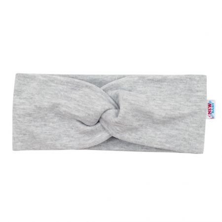 Kojenecká čelenka New Baby Style šedá 37 cm