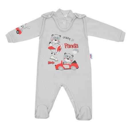 2-dílná souprava New Baby Crazy Panda 68 (4-6m)