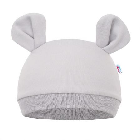 Kojenecká čepička New Baby Mouse šedá 68/74