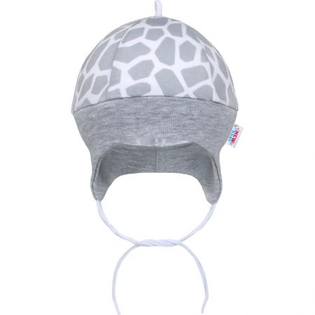 Kojenecká bavlněná čepička New Baby Žirafa 74 (6-9m)