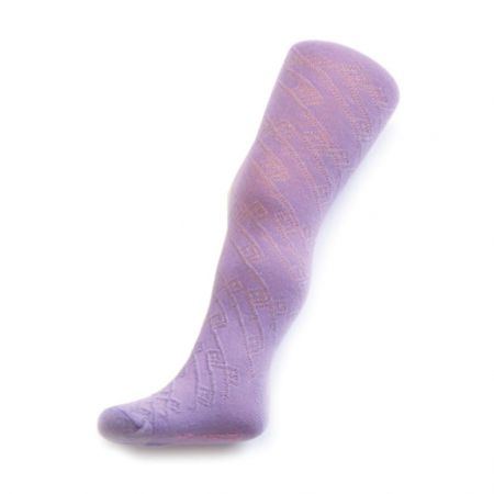 Dětské žakárové punčocháče New Baby fialové 92 (18-24m)