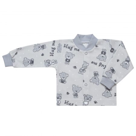 ESITO Kojenecký kabátek Teddy bears vel. 50 až 68 - šedá / 62