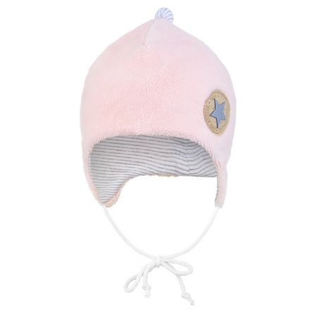 Little Angel Čepice MAZLÍK BAMBUS Outlast® - sv.růžová Velikost: 3 | 42-44 cm