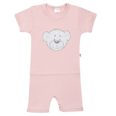 Kojenecký letní bavlněný overal New Baby BrumBrum old pink 56 (0-3m)