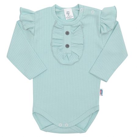 Kojenecké body New Baby Stripes ledově modré 86 (12-18m)