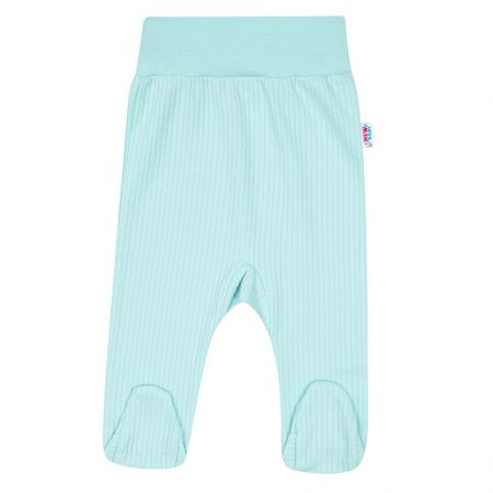 Kojenecké polodupačky New Baby Stripes ledově modrá 56 (0-3m)