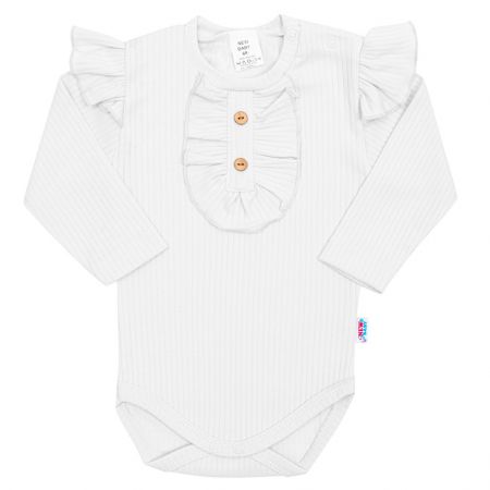 Kojenecké body New Baby Stripes bílé 74 (6-9m)