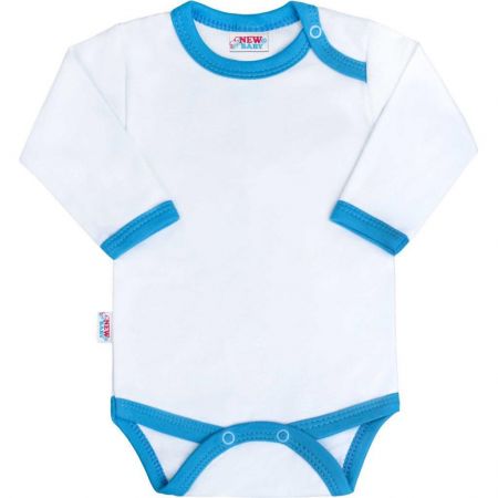 Kojenecké body New Baby s modro-tyrkysovým lemem 62 (3-6m)