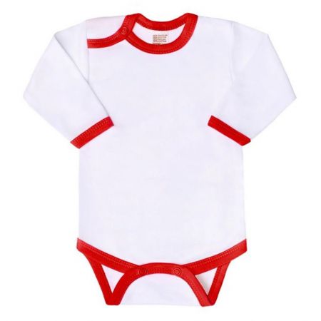 Kojenecké body New Baby s červeným lemem 62 (3-6m)