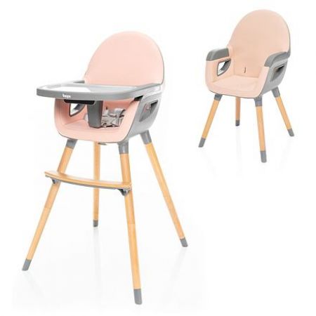 Zopa jídelní židlička Dolce 2 Blush pink/grey